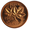 1965 LgBds Bl 5 (Type 3) Canada 1-cent ICCS Certified MS-65 Red