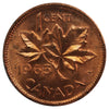 1965 SmBds Blt 5 (Type 2) Canada 1-cent ICCS Certified MS-65 Red