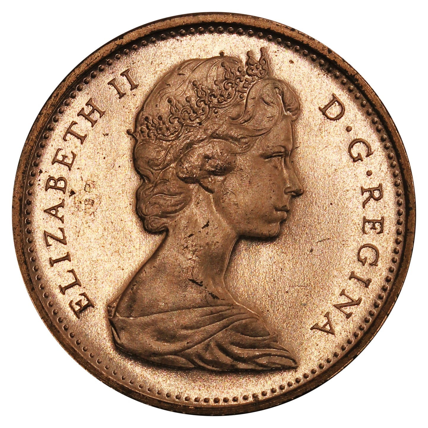 1965 Var. 2 Canada 1-cent Proof Like (SB, B5)