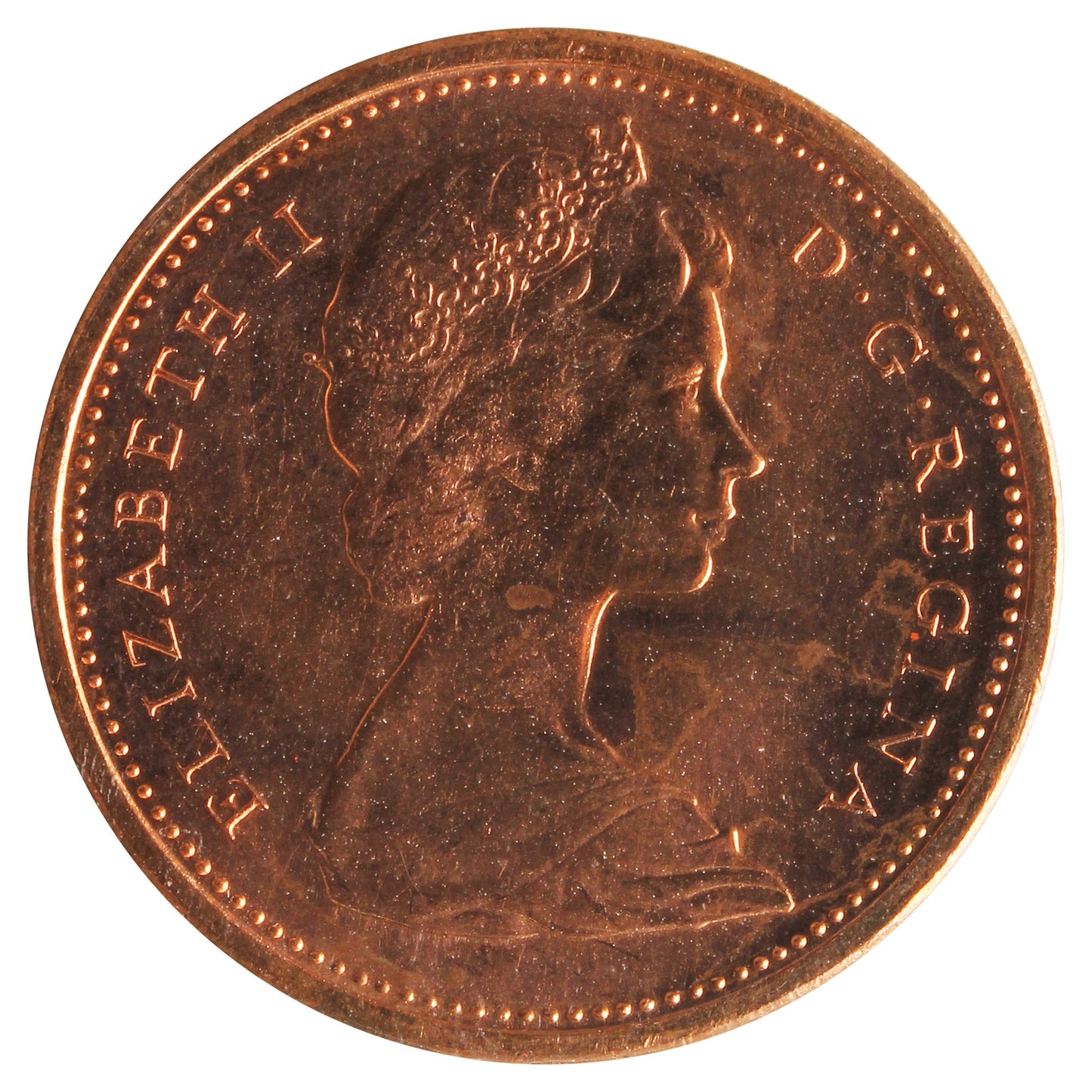 1971 Canada 1-cent ICCS Certified MS-66 Red