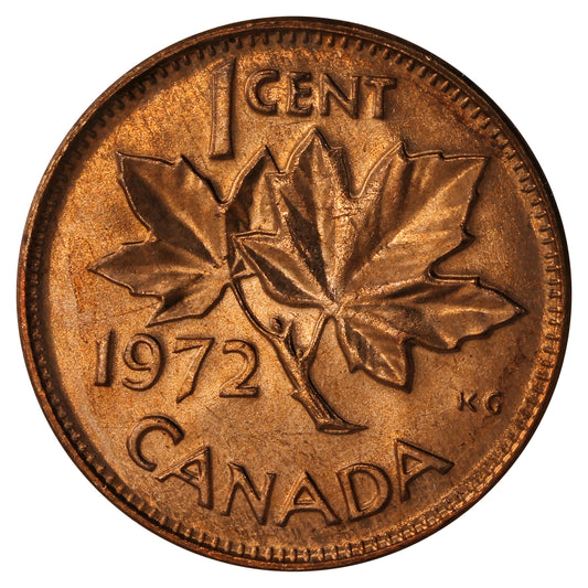 1972 Canada 1-cent Brilliant Uncirculated (MS-63)