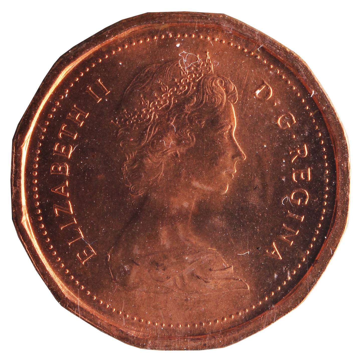 1982 Canada 1-cent ICCS Certified MS-64 Red