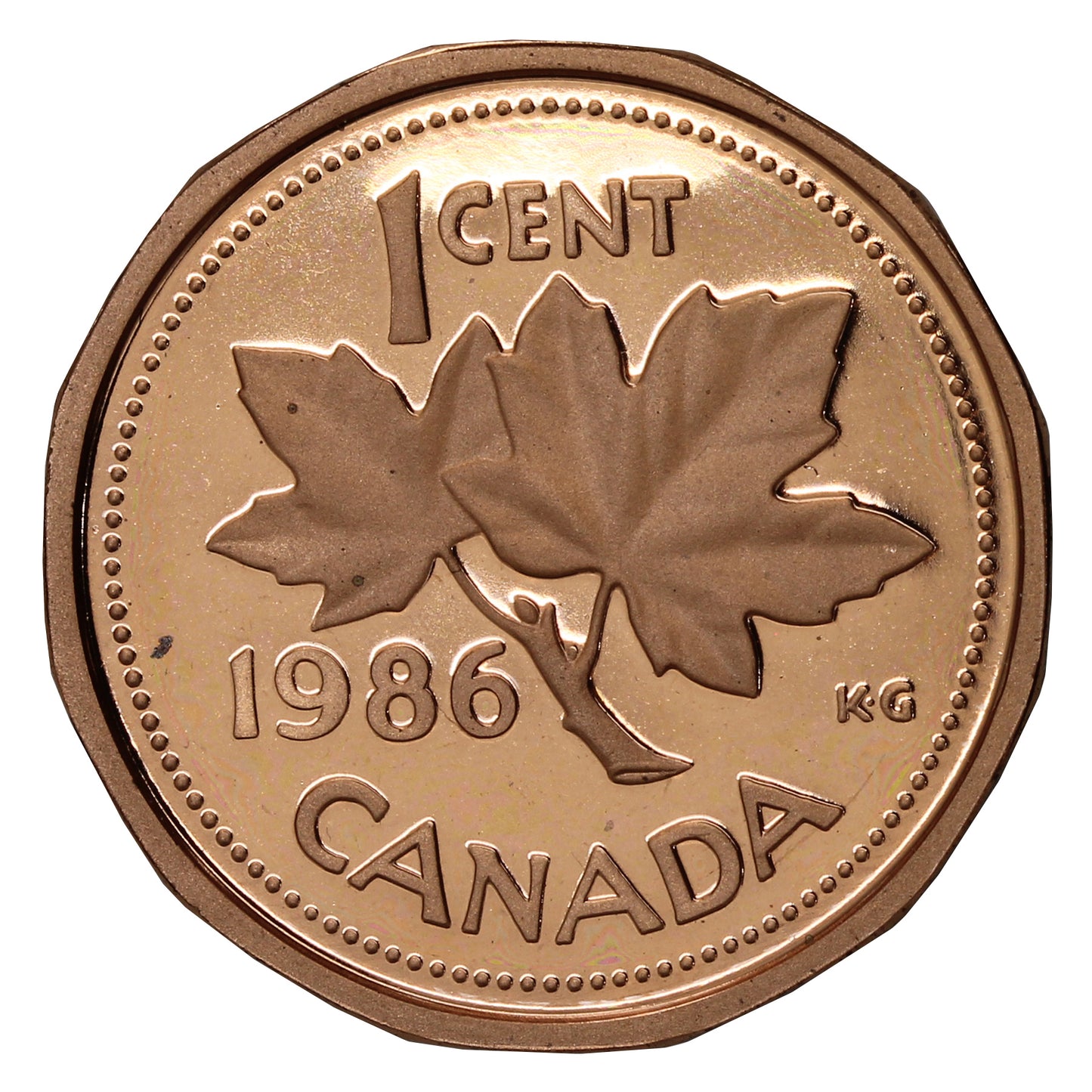 1986 Canada 1-cent Proof