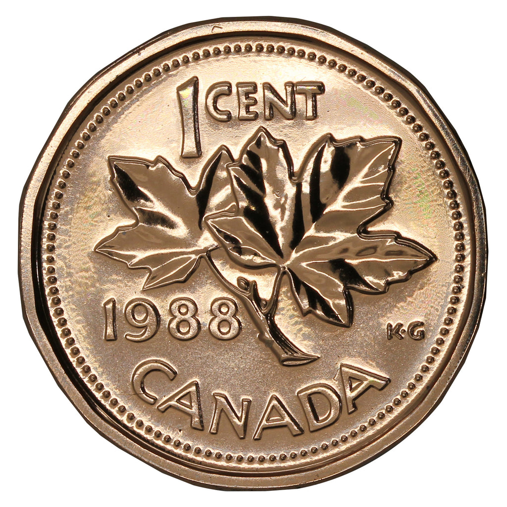 1988 Canada 1-cent Proof Like