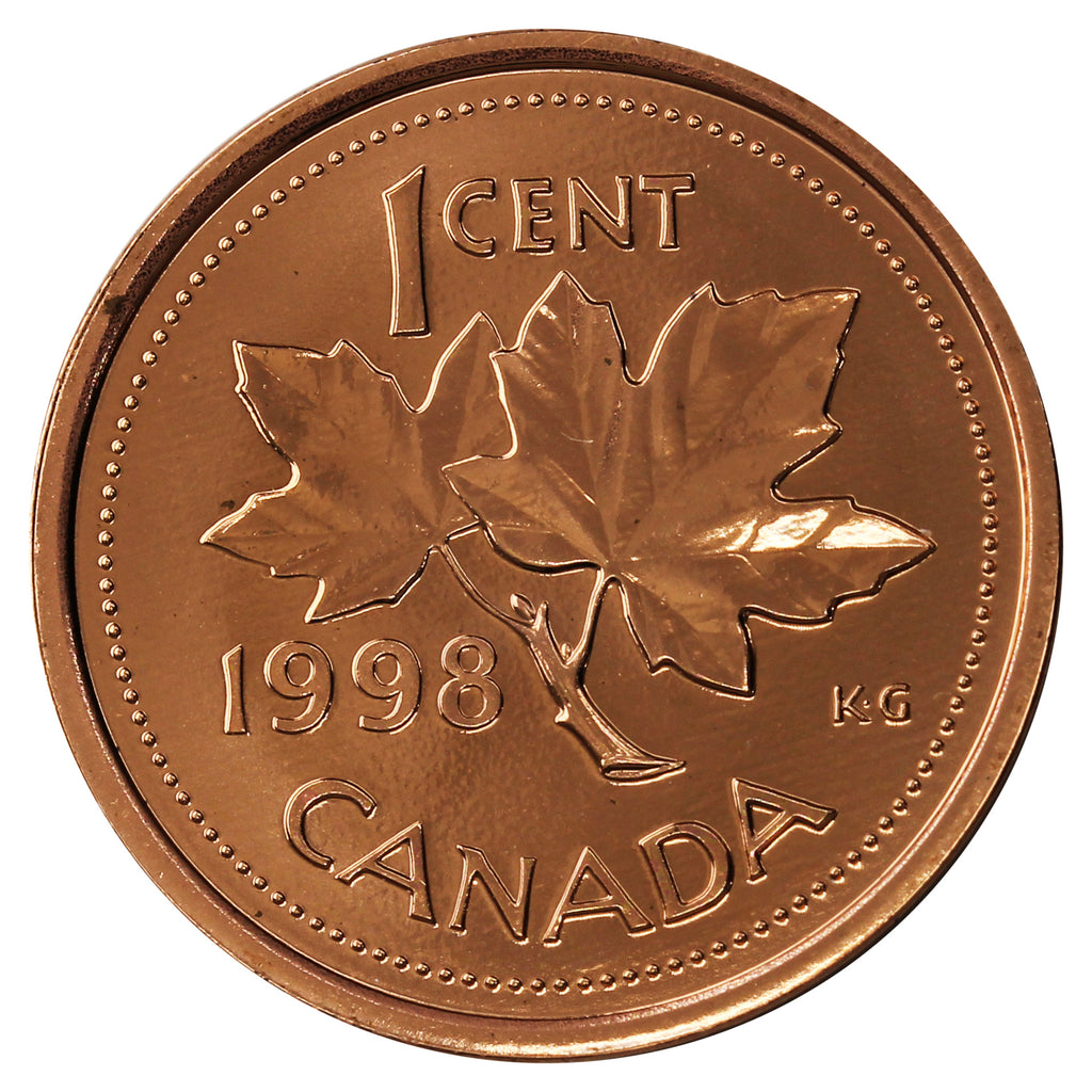 1998W Canada 1-cent Proof Like