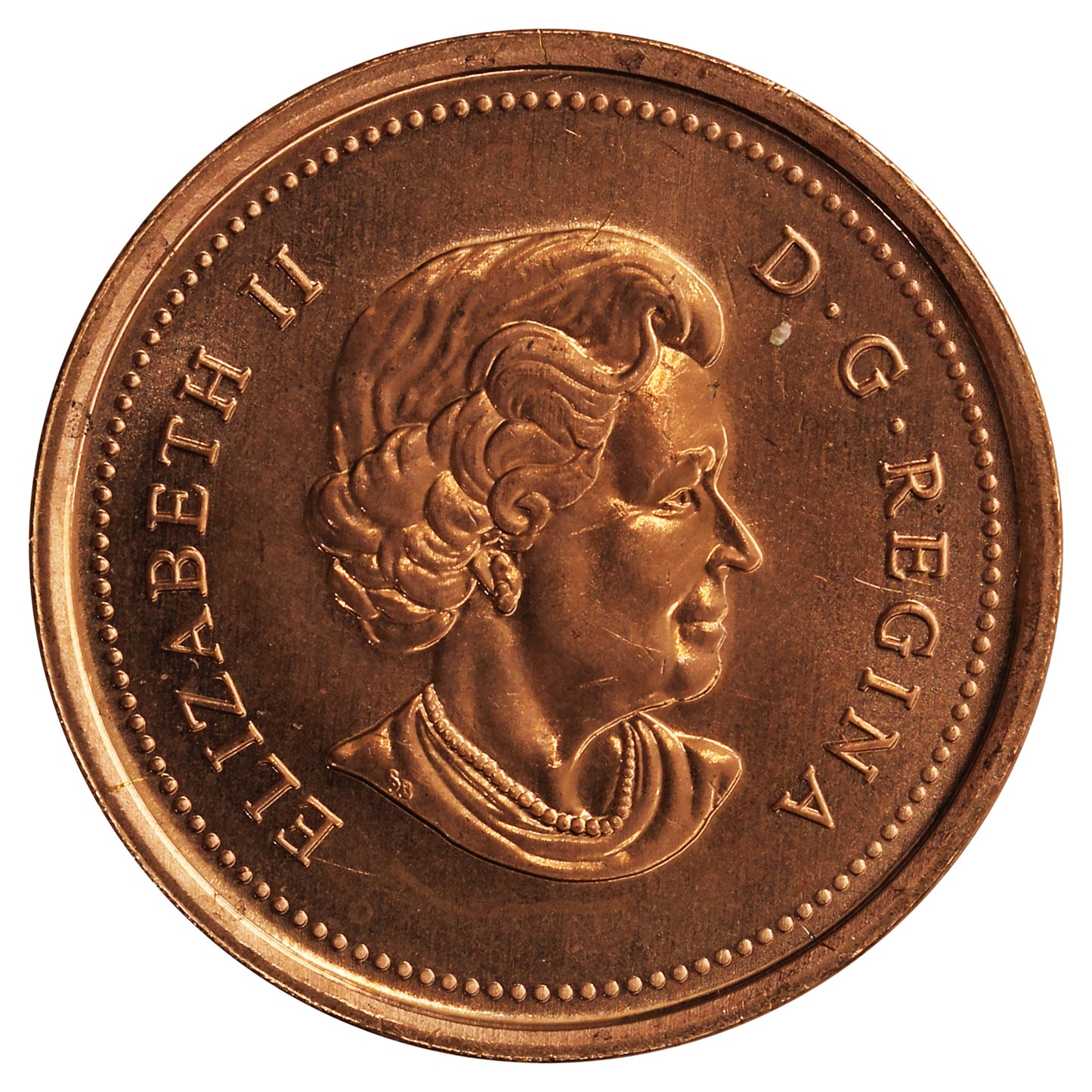 2006 Non Magnetic Canada 1-cent Brilliant Uncirculated (MS-63)