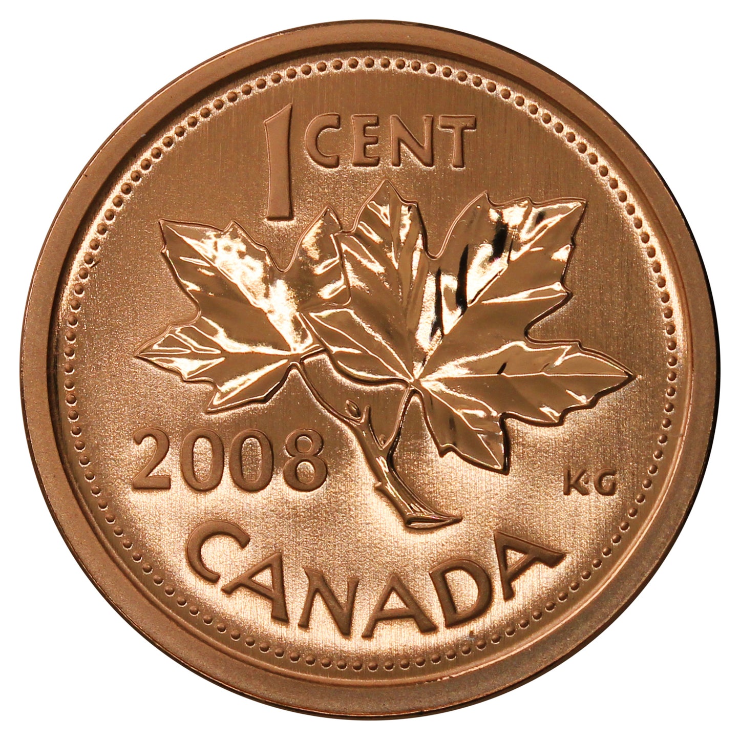 2008 Canada 1-cent Specimen