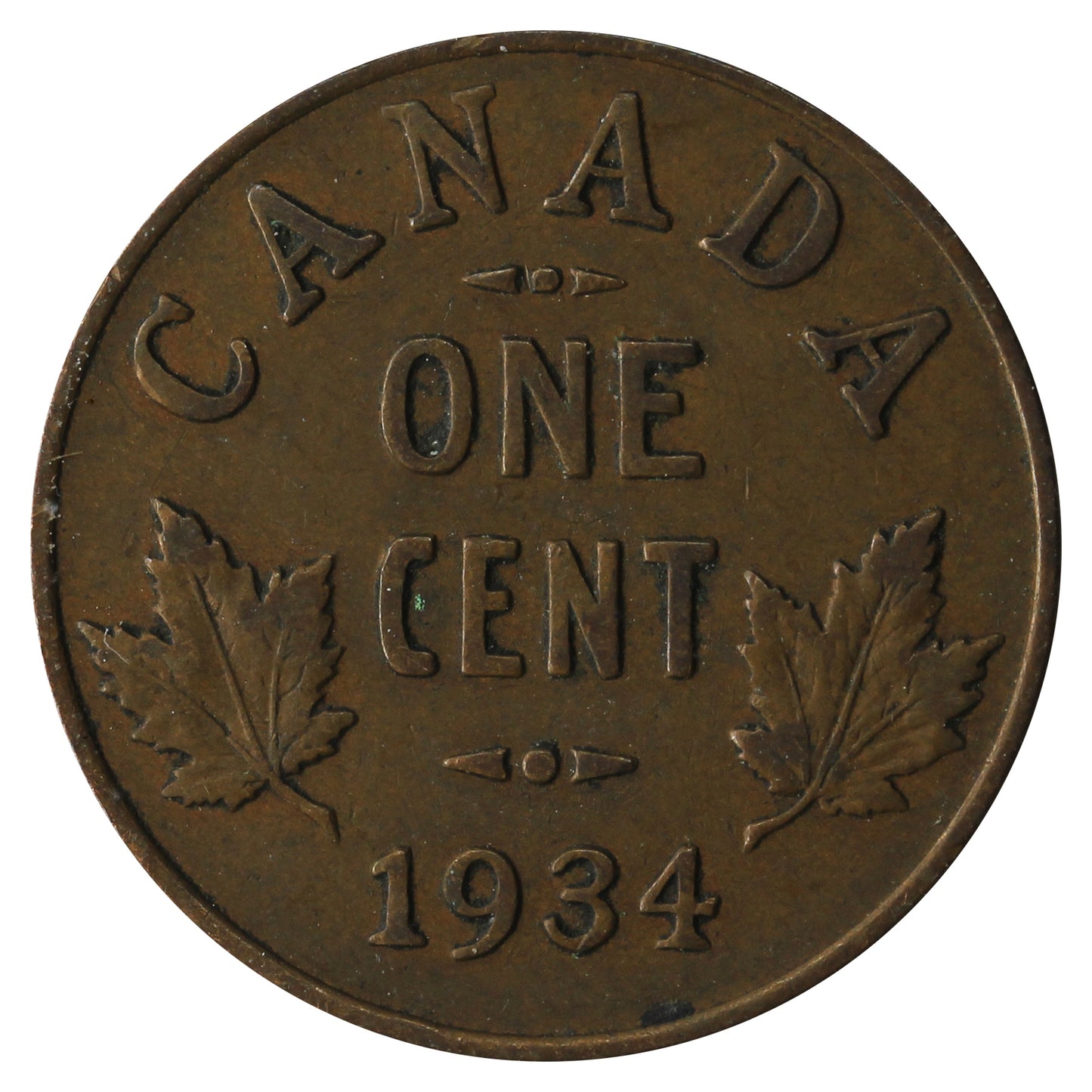 1934 Canada 1-cent Circulated