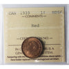 1939 Canada 1-cent ICCS Certified MS-66 Red (XMY 378)