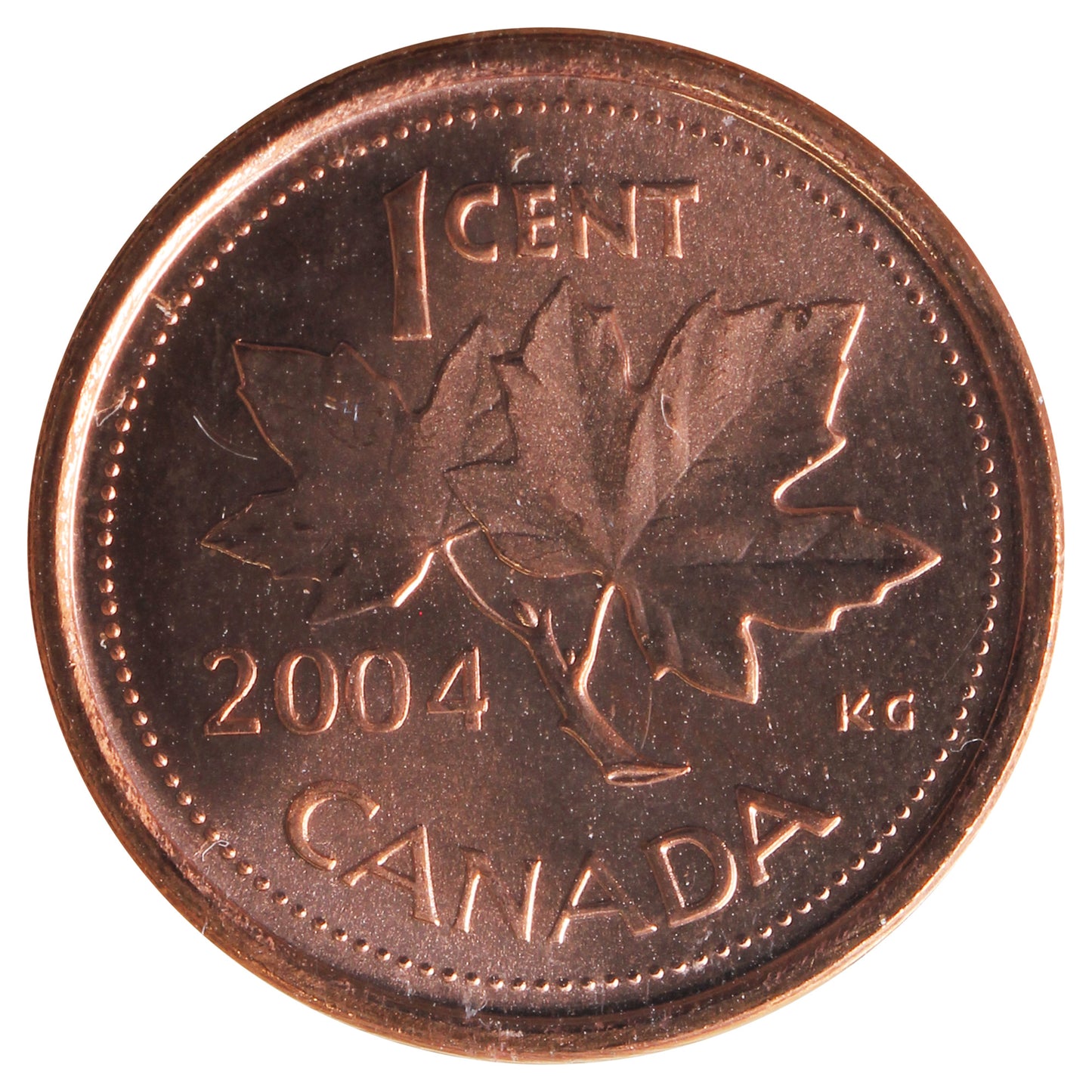 2004P Canada 1-cent ICCS Certified MS-64