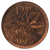 1940 Canada 1-cent ICCS Certified MS-65 Red