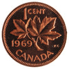 1969 Canada 1-cent ICCS Certified PL-67 Red; Ultra Heavy Cameo