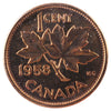 1958 Canada 1-cent ICCS Certified PL-65 Red; Cameo