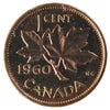 1960 Canada 1-cent ICCS Certified PL-65 Red; Cameo