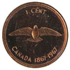 1967 Canada 1-cent ICCS Certified SP-66 Red; Heavy Cameo