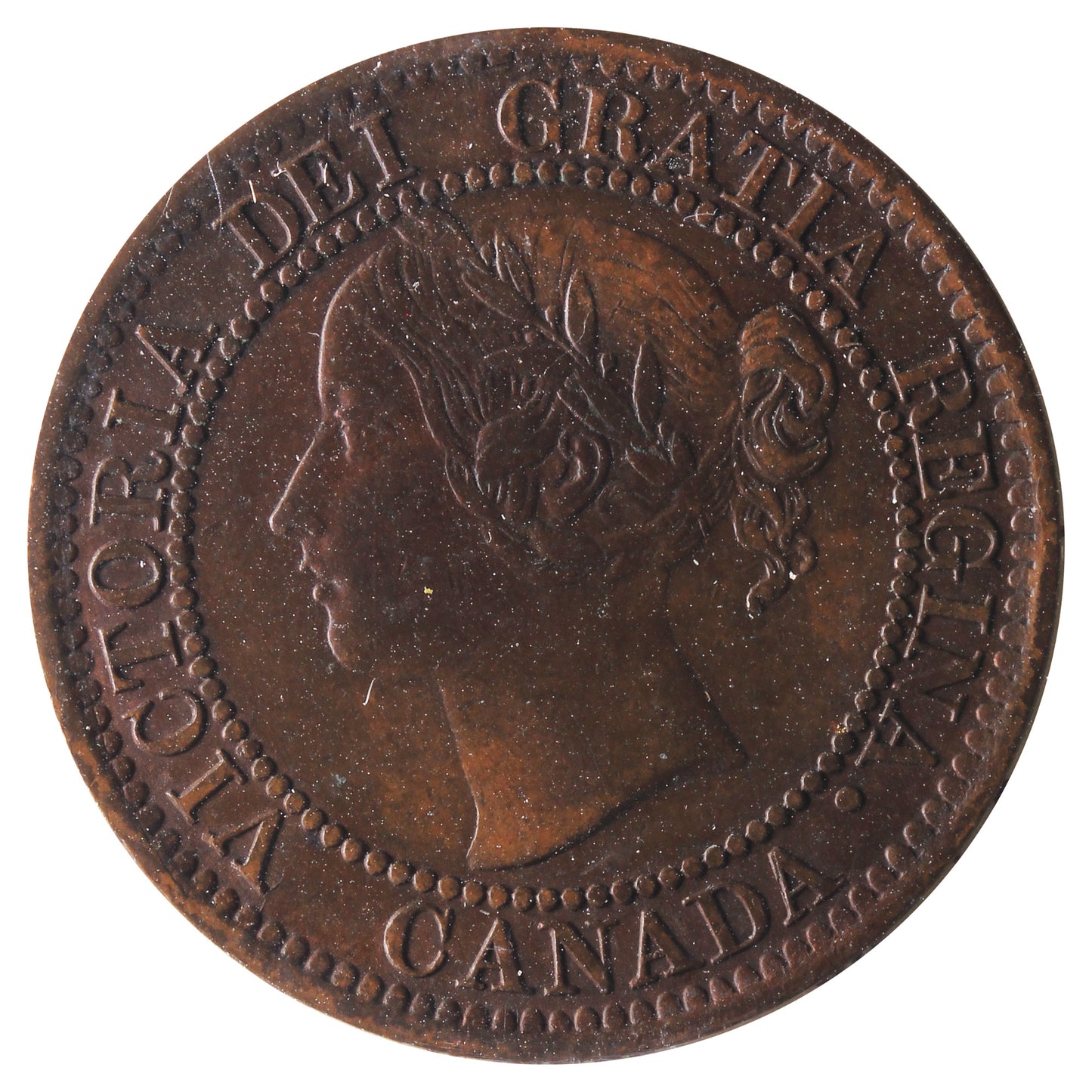 1859 DP N9 Canada 1-cent ICCS Certified EF-40