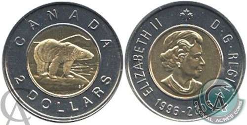 2006 Double Date Canada Two Dollar Proof Like (1996-2006)