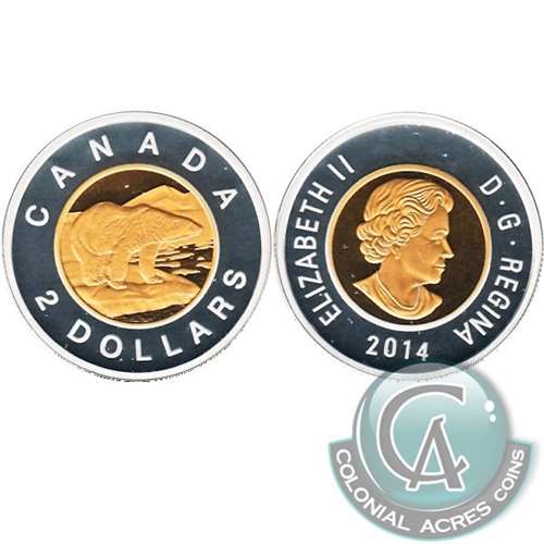 2014 Canada Two Dollar Silver Proof (No Tax)