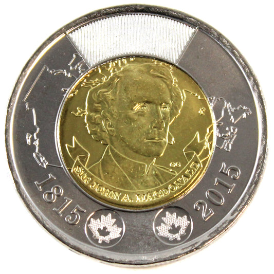 2015 John A. Macdonald Canada Two Dollar Brilliant Uncirculated (MS-63)