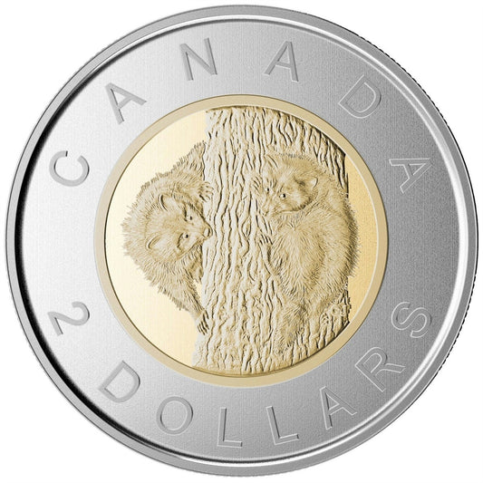 2015 Raccoons Canada Two Dollar Specimen