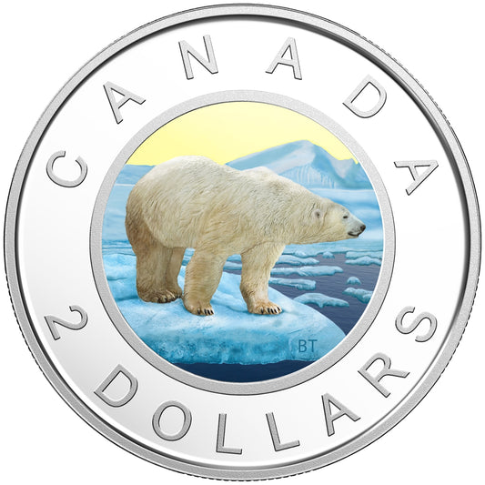 2018 Canada Two Dollar Coloured Silver Proof (No Tax) $