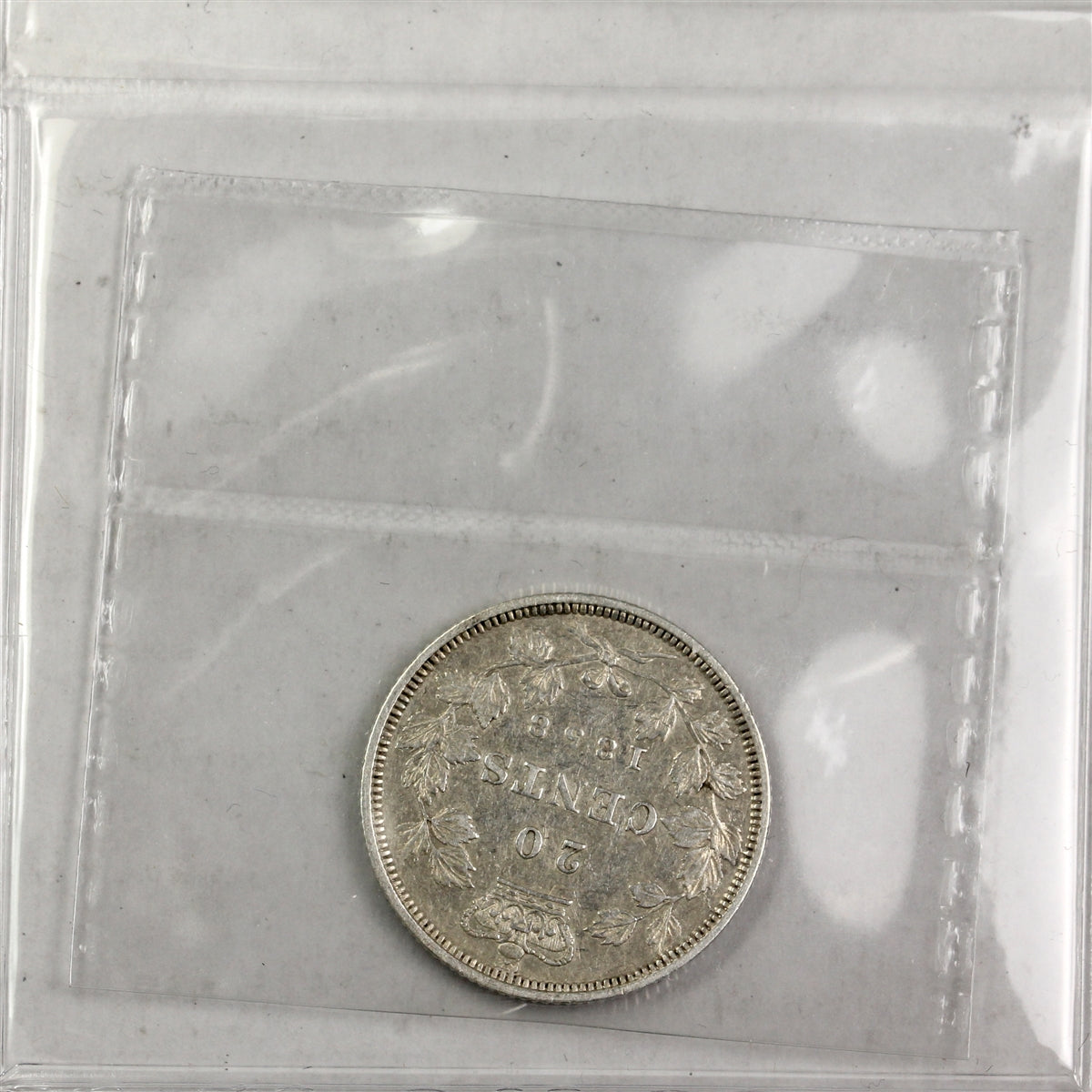 1858 Coinage Canada 20-cents ICCS Certified VF-30