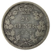 1858 Blundered I in Victoria Canada  20-cents Fine (F-12) $