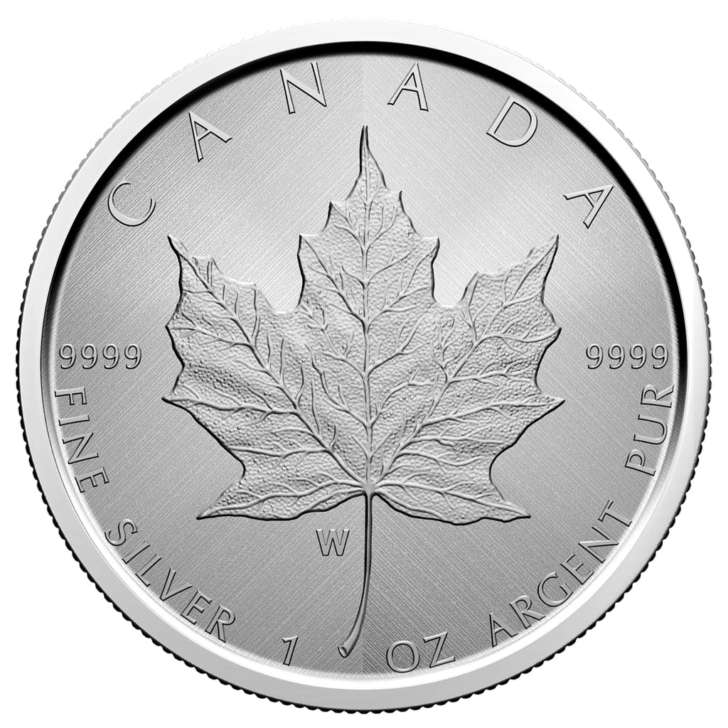 2021-W Canada $5 Silver Maple Leaf with W Mint Mark (No Tax)