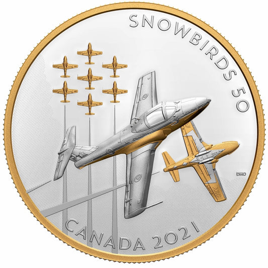 2021 Canada $50 The Snowbirds: A Canadian Legacy Fine Silver (No Tax)