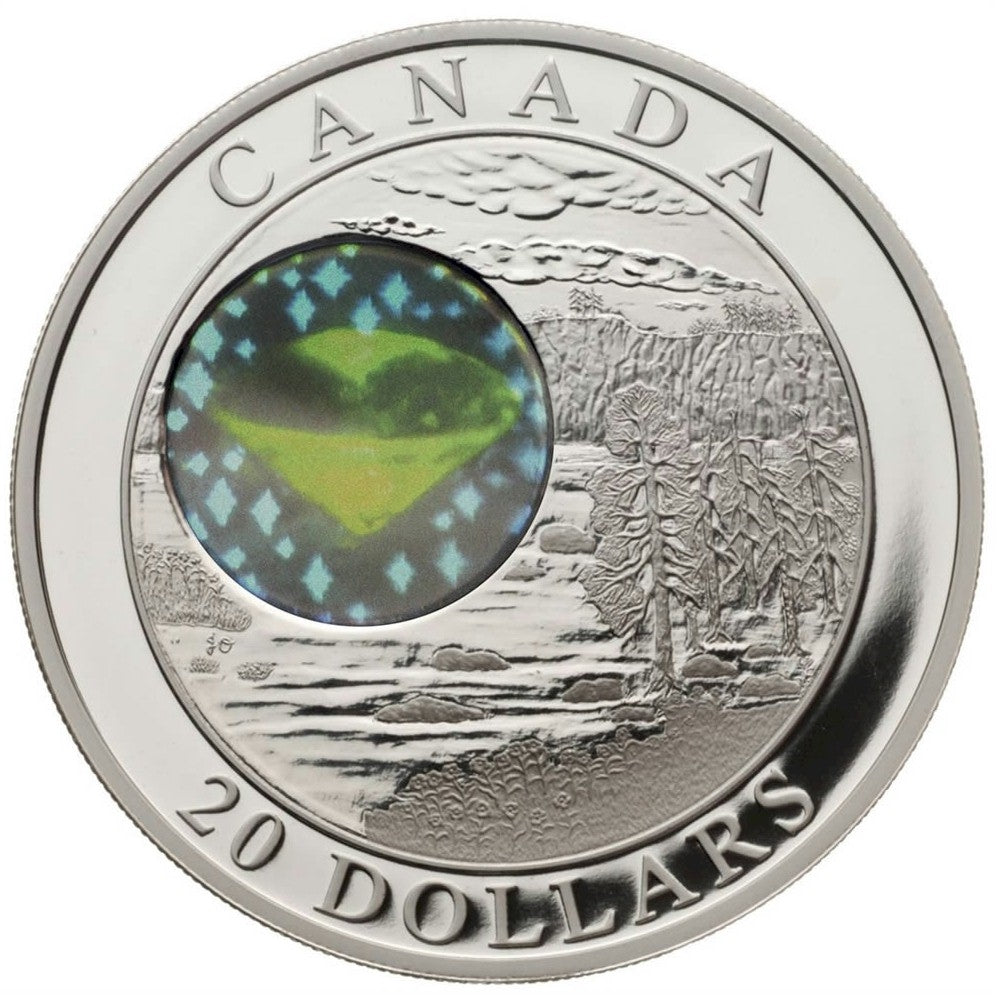 RDC 2005 (2004) Canada $20 Natural Wonders - NWT Diamonds Silver (No Tax) toning spots