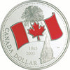 2005 Canada Ltd. Ed. Red Enamel National Flag Proof Silver Dollar (No Tax)