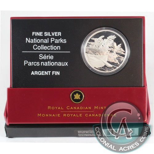 2006 Canada $20 National Parks - Georgian Bay Fine Silver (No Tax)