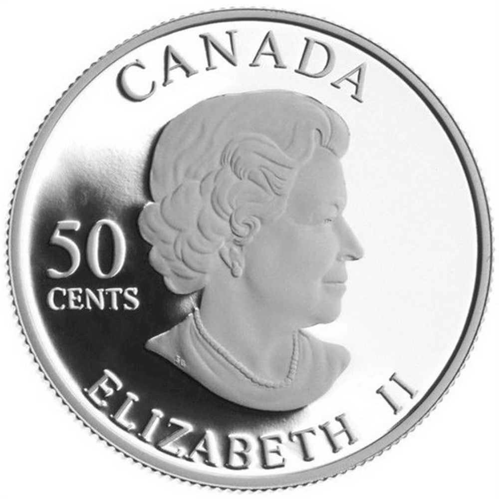 2007 50-cent Canadian Floral Collection - Golden Forget-Me-Not Sterling