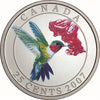 2007 25-cent Birds of Canada - Ruby-Throated Hummingbird