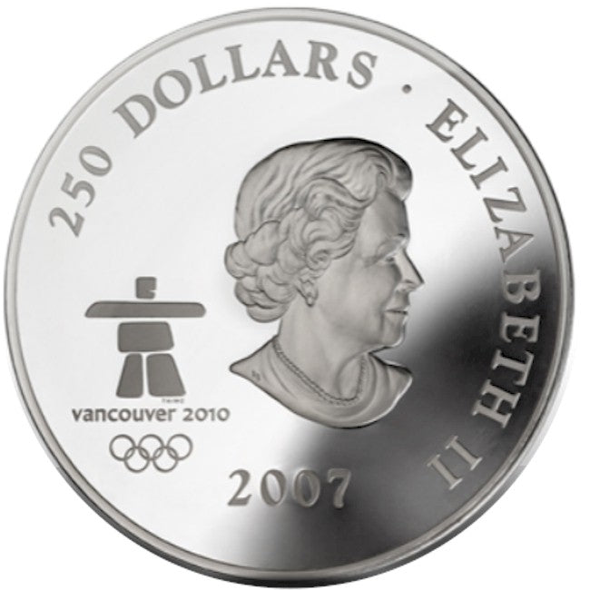 2007 $250 Early Canada Olympic Fine Silver Kilo (TAX Exempt)