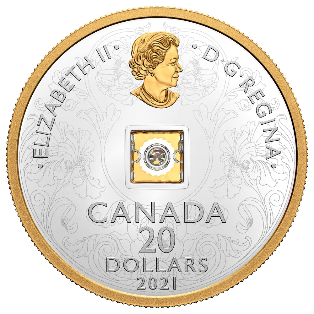 2021 Canada $20 Dancing Diamond - Sparkle of the Heart Fine Silver Coin