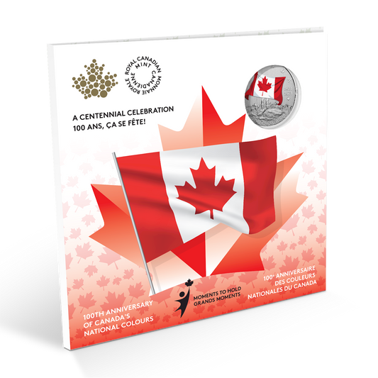 2021 $5 Moments to Hold - 100th Anniversary of Canada's National Colours (No Tax)