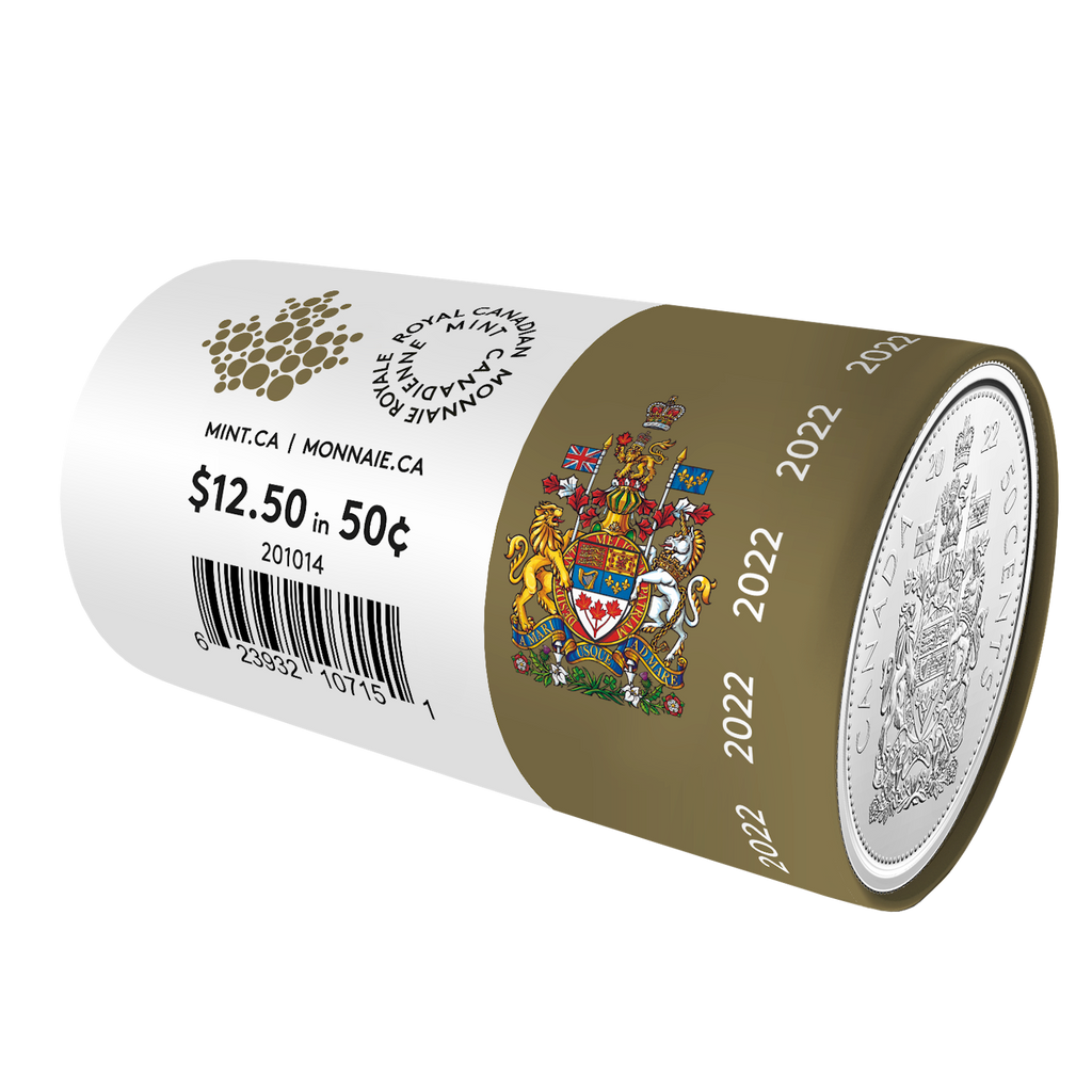 2022 Canada 50-cent Special Wrapped Original Roll of 25pcs