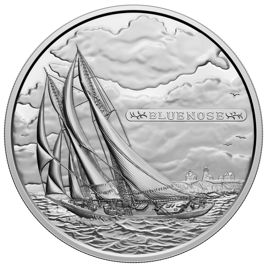 2021 Canada $500 100th Anniversary of the Bluenose 5 Kilogram Fine Silver (No Tax)