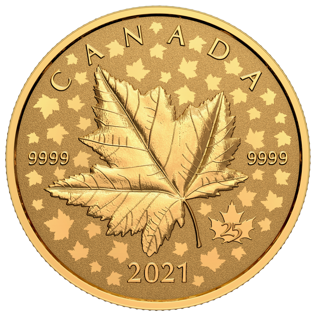 2021 Canada $200 Maple Leaf Celebration Piedfort Pure Gold (No Tax)