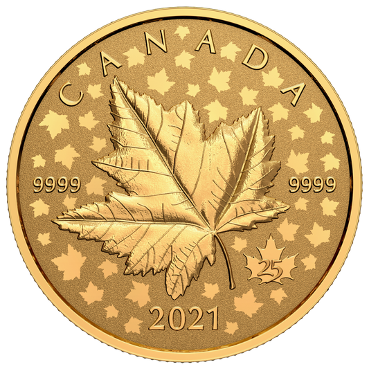 2021 Canada $200 Maple Leaf Celebration Piedfort Pure Gold (No Tax)