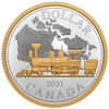 2021 Canada $1 140th Anni. of the Trans-Canada Railway Renewed Silver Dollar (No Tax)