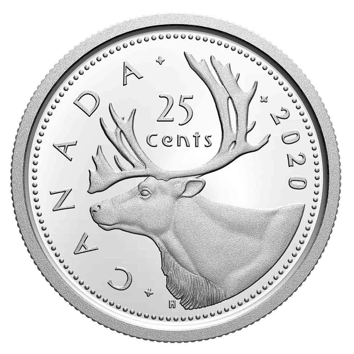 2020 Canada 25-cents Proof (non-silver)