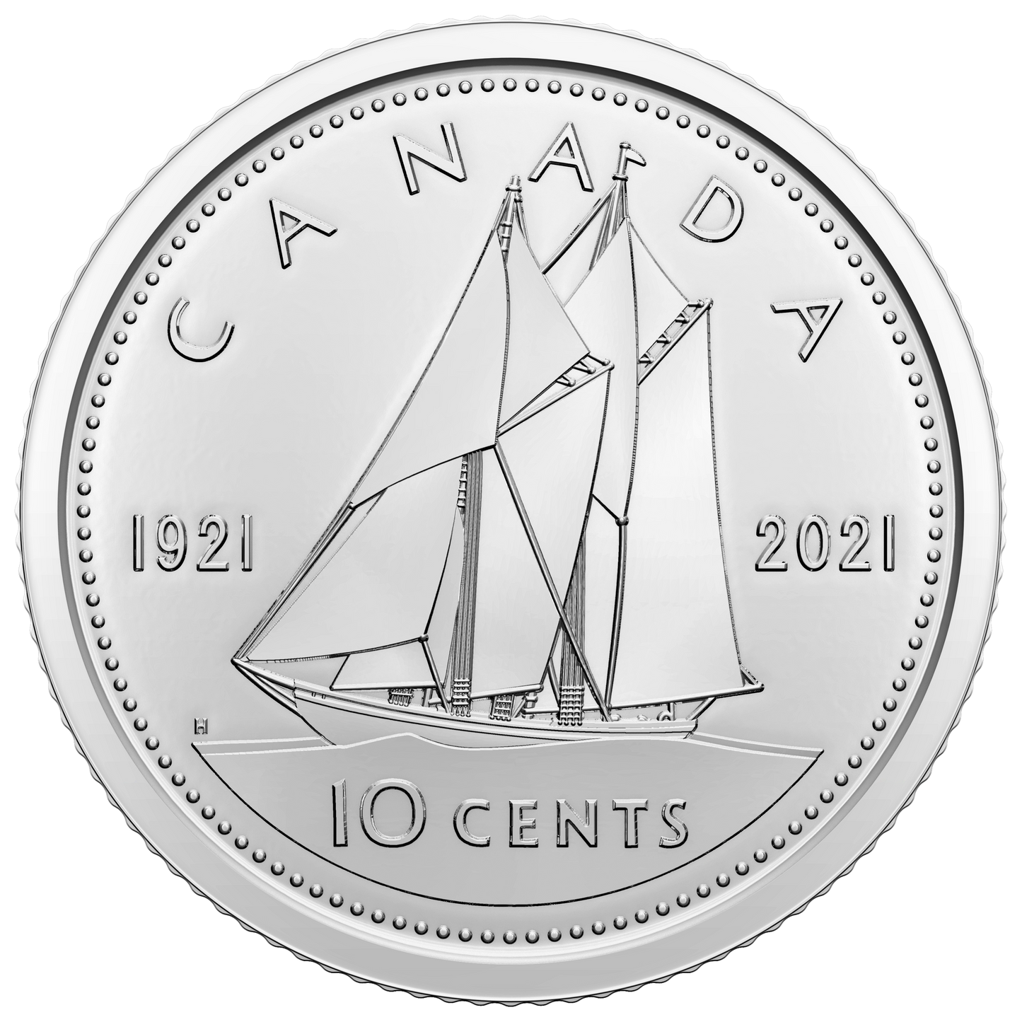 2021 Classic Double Date Canada 10-cent Brilliant Uncirculated (MS-63)