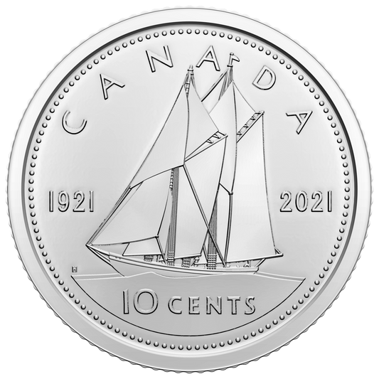 2021 Classic Double Date Canada 10-cent Brilliant Uncirculated (MS-63)