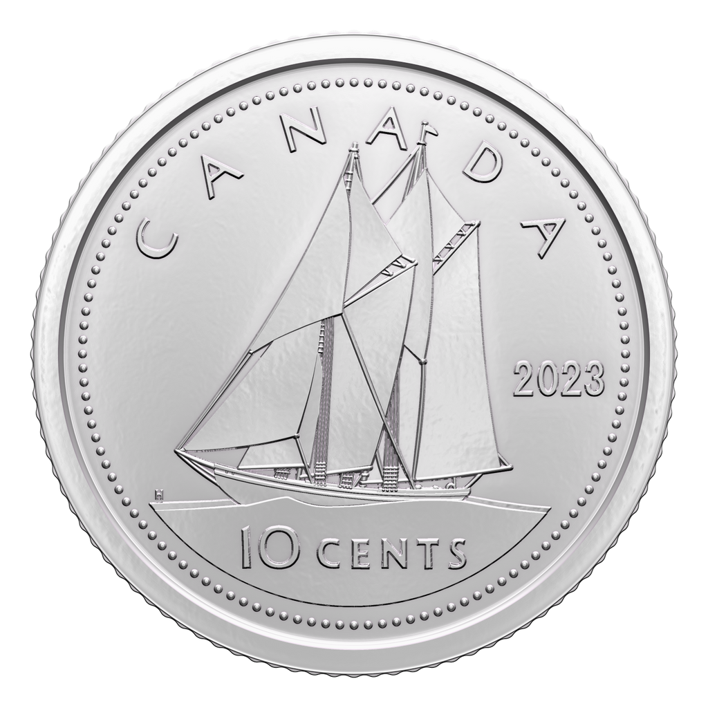 2023 Canada QEII (1952-2022) 10-cent Brilliant Uncirculated (MS-63)