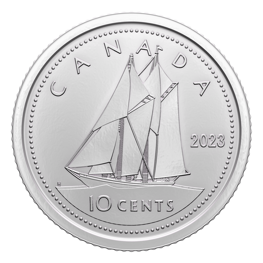 2023 Canada QEII (1952-2022) 10-cent Brilliant Uncirculated (MS-63)