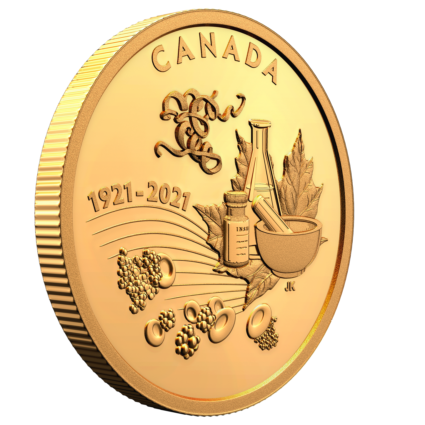 2021 Canada $200 100th Anniversary of the Discovery of Insulin Pure Gold (No Tax)