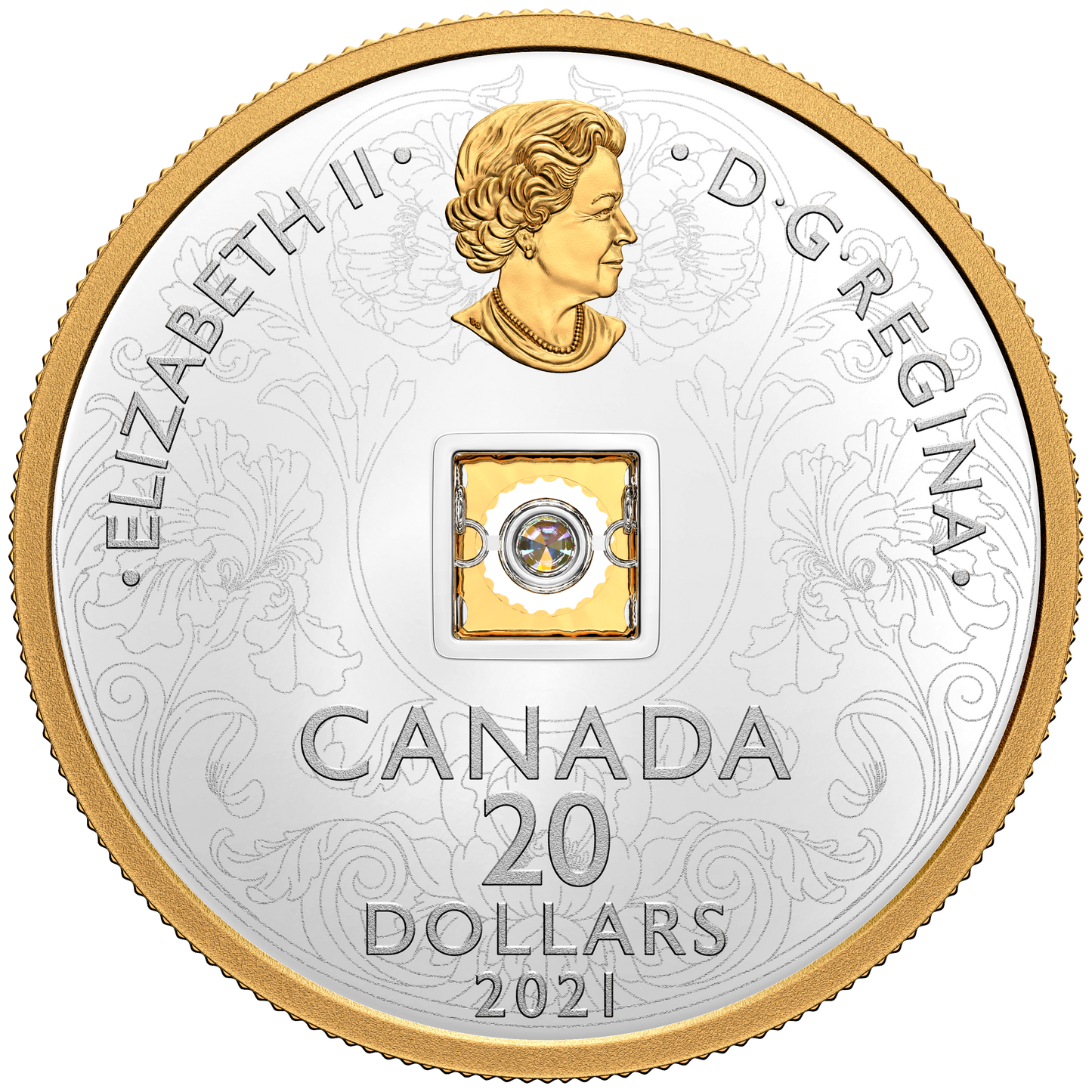 RDC 2021 Canada $20 Dancing Diamond - Sparkle of the Heart Fine Silver Coin (missing COA)