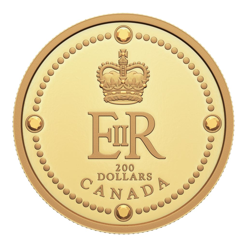 2022 Canada $200 Queen Elizabeth II's Royal Cypher Pure Gold (No Tax)